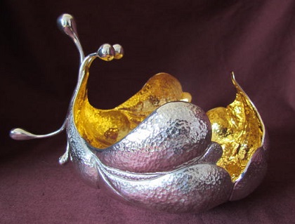 STEVE WAGER Silver 'LILY' BOWL