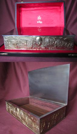 STUART DEVLIN Silver BOX - WINSTON CHURCHILL CIGAR BOX