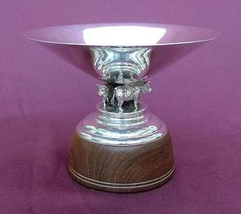 silver cow tazza by brian fuller