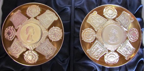 CHRISTOPHER LAWRENCE Pair Silver Rose Bowls