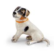 SATURNO Silver and Enamel JACK RUSSELL MODEL
