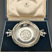 R E STONE Silver 1935 Crown Dish for ASPREY