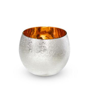 Silver ETCHED 'SNOWBALL' TUMBLE CUP 