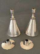 ERIC CLEMENTS Silver CANDLESTICKS