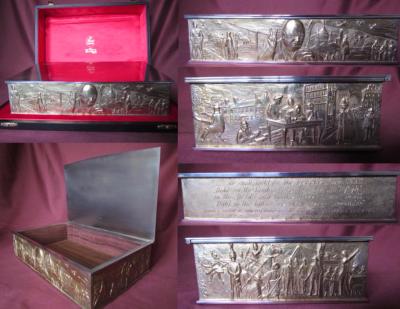 STUART DEVLIN Silver BOX - WINSTON CHURCHILL CIGAR BOX