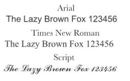 Silver engraving fonts