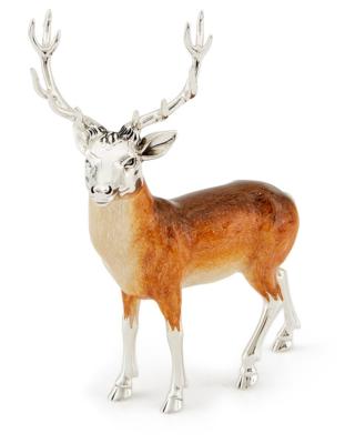 SATURNO Silver and Enamel STAG