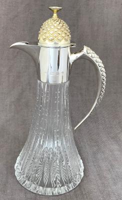 ANTHONY ELSON Silver Mounted Claret Jug