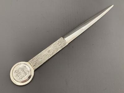 SIMON BENNEY Silver  LETTER OPENER - PRINCE of WALES