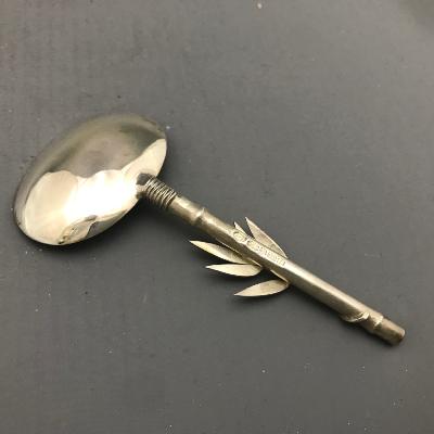 ANDREW MACGOWAN Silver BAMBOO Caddy Spoon