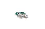 SATURNO Silver and Enamel Frog - Small