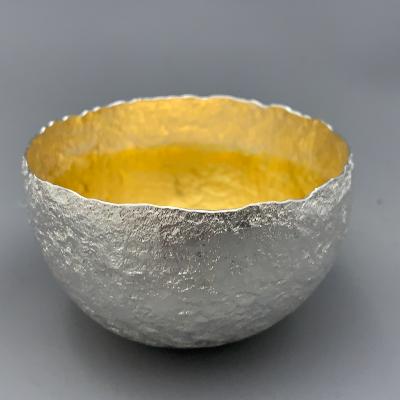 MALCOLM APPLEBY Silver TEXTURED TUMBLER