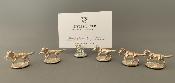 6 Silver PLACE CARD HOLDERS - RETRIEVERS