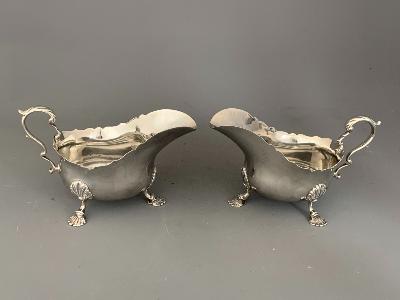 Pair Silver SAUCE BOATS