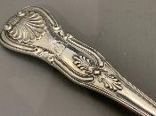 VICTORIAN Silver BASTING SPOON - KING'S PATTERN