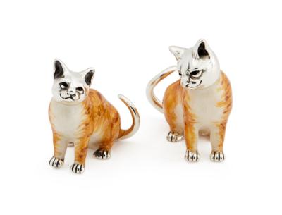 SATURNO Silver and Enamel GINGER CATS