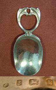 A E JONES Silver Caddy Spoon