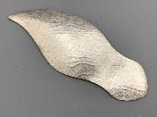 MIRIAM HANID Silver CADDY SPOON - CHASED RIPPLES