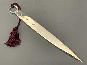 LEO SHIRLEY-SMITH Silver LETTER OPENER 'LEOPARD'