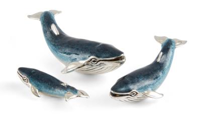 SATURNO Silver and Enamel WHALE