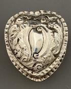Victorian Silver HEART BOX