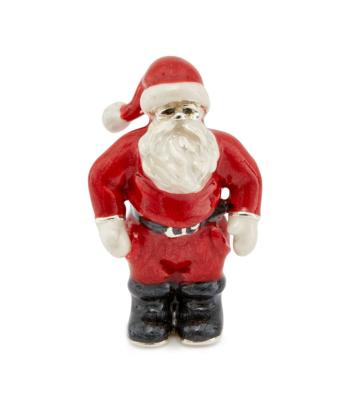 SATURNO Silver and Enamel FATHER CHRISTMAS 