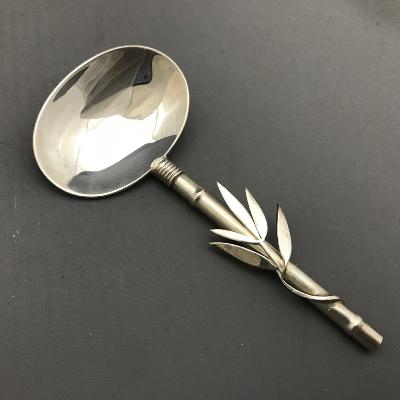ANDREW MACGOWAN Silver BAMBOO Caddy Spoon