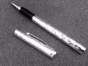 Silver Hammered Pen (Fountain or Roller ball) 