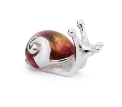 SMALL SATURNO Silver and Enamel  SNAIL