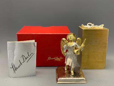 STUART DEVLIN Silver CHRISTMAS BOX 'HARK the HERALD ANGELS SING'