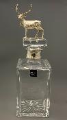 Silver Mounted STAG WHISKY DECANTER