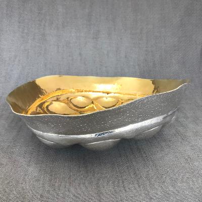 STEVE WAGER Large Silver 'BUMP' BOWL