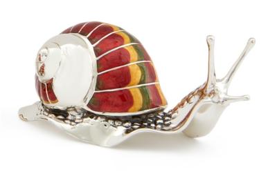 SATURNO Silver and Enamel SNAIL - Large
