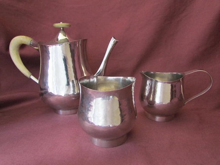 GRAHAM WATLING Three Piece Silver Tea Set