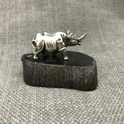 PATRICK MAVROS Small Silver Rhino