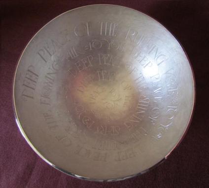 GRAHAM STEWART Silver 'Deep Peace' Bowl