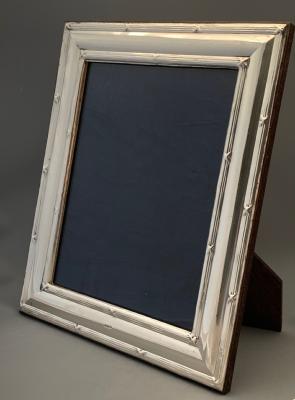 Ribbon and Reed Silver Photograph Frame