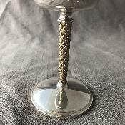 ANTHONY ELSON 8 Silver WINE GOBLETS