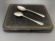 Boxed Silver TEA SPOONS - OLD ENGLISH