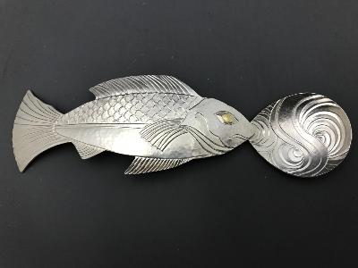ROD KELLY Silver FISH CADDY SPOON