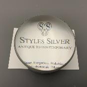 Silver Mounted MAGNIFYING GLASS - MEDIUM