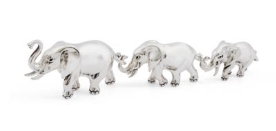 SATURNO Silver ELEPHANTS - Large 