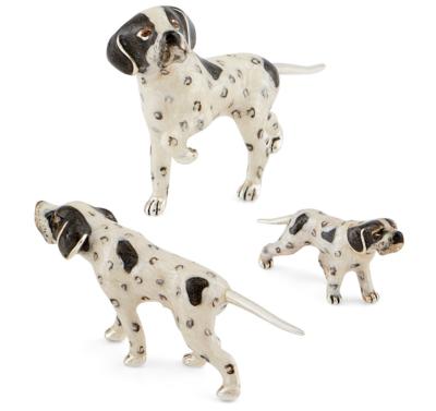 SATURNO Silver and Enamel POINTER MODEL