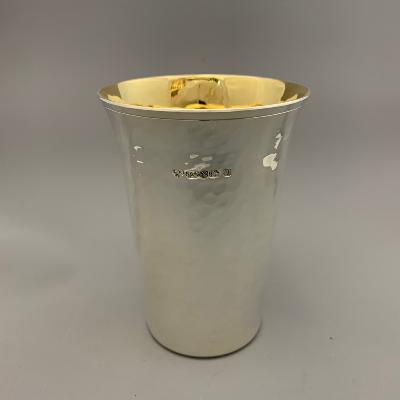 Silver BEAKER - HAMMERED - STYLES SILVER EXCLUSIVE