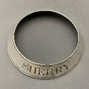 PHIPPS & ROBINSON Silver SHERRY BOTTLE RING