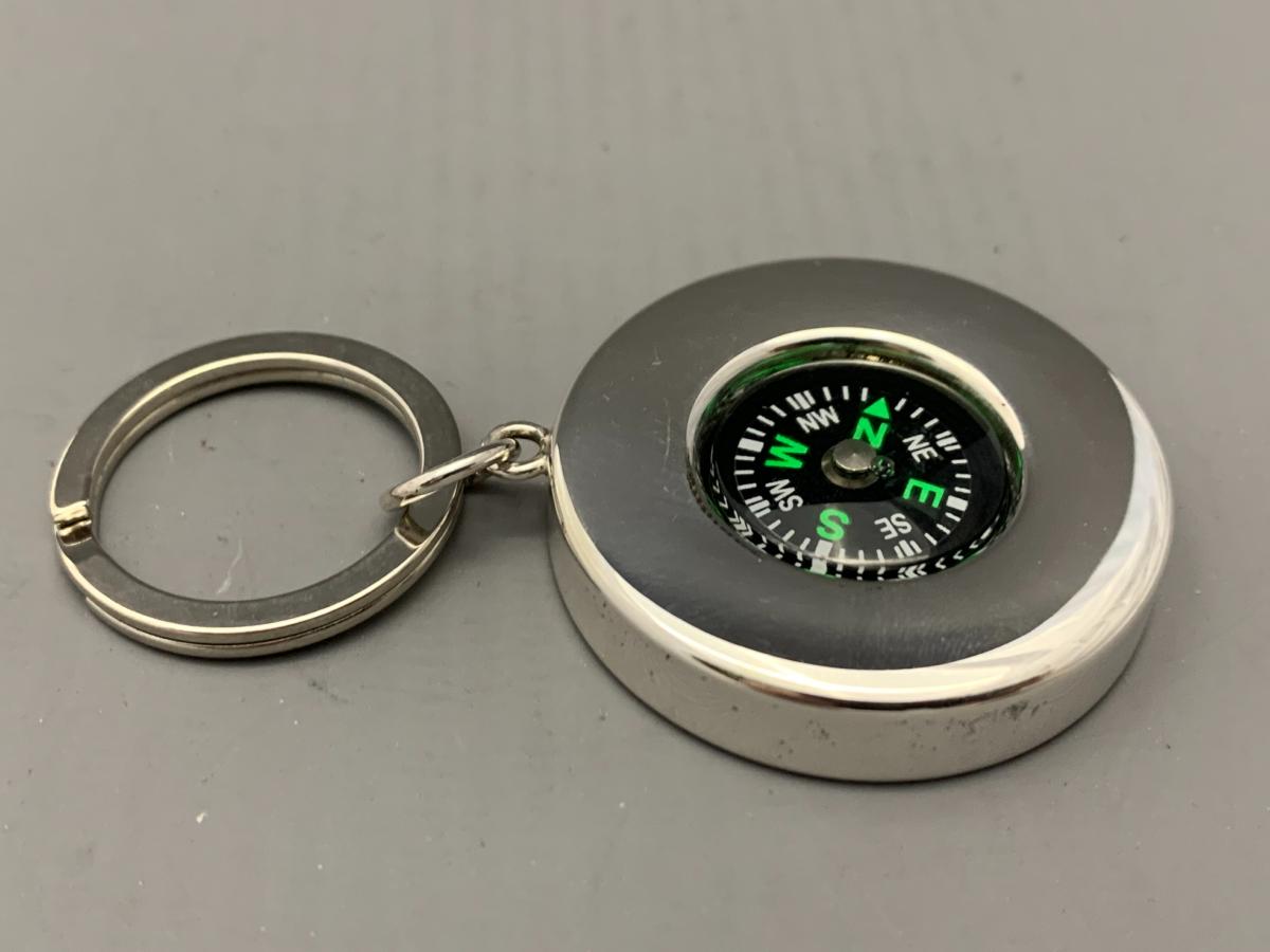Silver COMPASS KEY RING STYLES SILVER of HUNGERFORD – Styles Silver