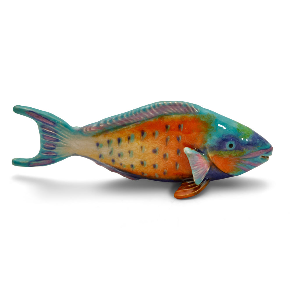 SATURNO Silver and Enamel PARROTT FISH - STYLES SILVER of HUNGERFORD ...