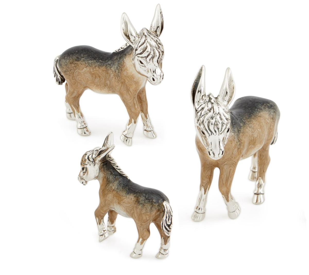 SATURNO Silver Enamel DONKEY MODEL STYLES SILVER of HUNGERGFORD